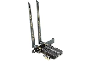 WiFi Card, Ubit Tri-Band 5400Mbps WiFi 6E 6GHz PCIe WiFi Card, BT 5.2, AX210 Wireless WLAN Adapter with MU-MIMO,OFDMA,Ultra-Low Latency, Supports Windows 10/11 (64bit)