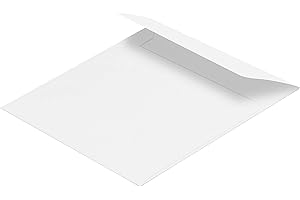 ‎BLANKE BRIEFHÜLLEN 100 Stück, Briefumschläge, 110 x 110 mm, Haftklebung mit Abziehstreifen, Gerade Klappe, 100 g/qm Offset, Ohne Fenster, Weiß, Blanke Briefhüllen