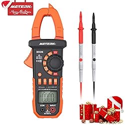 Pince Ampèremétrique Meterk 4000 Compteurs Sans contact Multimètre Plage automatique AC / DC Tension Courant Résistance Capacité Fréquence Diode Test