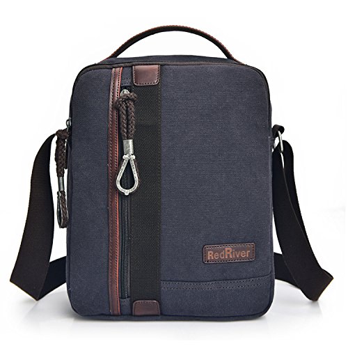 MeCooler Umhängetasche Herren Schultertasche Vintage Herrentaschen Kuriertasche Retro Messenger Bag Canvas Taschen für Schule Kleine Sport Tasche Handtasche - 2