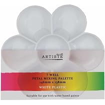 10 Pièces Palette de Peinture Plastique Palettes de Couleurs Palette de