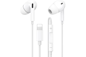 CARPHONE WAREHOUSE Cuffie Cablate per iPhone,[Certificate MFI] Auricolari In-Ear con Cavo,Hi-Fi Stereo Auricolari con Microfono e Controllo del Volume,Compatibili con iPhone 14/14 Pro/13/12/11/XR/XS/X/8/7/SE
