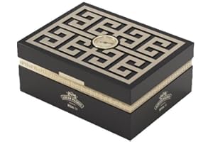 Zigarren Humidor ADRIAN MAGNUS Spanische Zeder hölzerne Zigarrenbox, Regal 50, Hygrometer, Luxus Humidor, 50-75 Zigarren