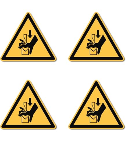 Adesivo di alta qualità: lavare o disinfettare le mani – DIN EN ISO 7010 M011, ASR A1.3 – 4 x 10 cm e 4 x 5 cm: 8 pezzi