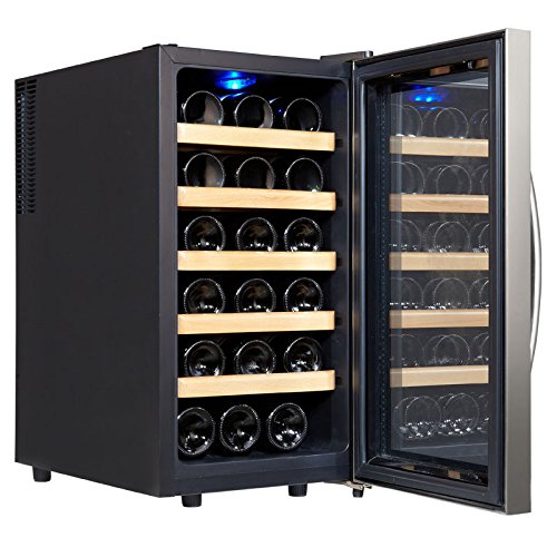 Kalamera KR-18ASS Edelstahl Weinkuehlschrank 48 Liter 18 Flasche Weinklimakuehschrank Minibar Freistehend Temperaturzonen 8-18 - 3