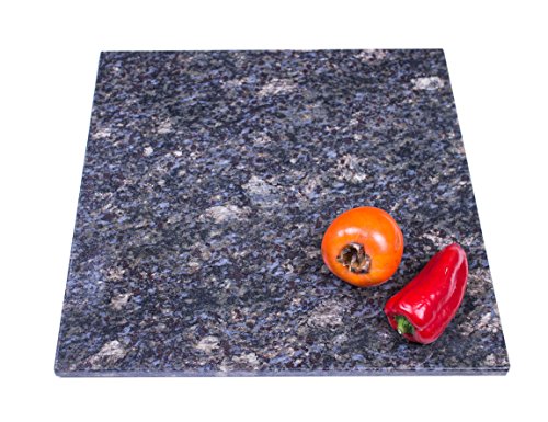 Große Arbeitsplatte Küchenplatte, Servierplatte oder Tischplatte aus poliertem Granit, Unikat Handarbeit 62 x 60 x 1,8 cm, 14KG - 3