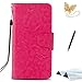 Produktbild TOUCASA S6 Handyhülle,S6 Hülle, Brieftasche Flip PU Leder ledercaseHülle etui Tasche 360 Grad Karte Halterung Kartenfächer extra Dünn Klapphülle Mode Retro Stilvoll für Samsung S6(Pink)
