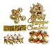Produktbild 28PCS Weihnachtsschmuck, Christbaum-Anhänger set, Christmas Tree Ornaments, Weihnachtskugeln, Weihnachtsmann, Pentagramm, rot, Gold, Weiß, Blau