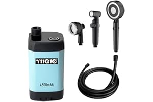 YIIQIQ 7800mAh portable shower,camping shower,portable shower camping,electric portable shower,with 2.5m hose,shower pump,shower head,dog shower portable,outdoor shower,camper van camping accessories