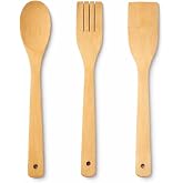 BAMBU MUTFAK SETİ, KAŞIK, &Ccedil;ATAL, SPATULA, DOĞAL AHŞAP, &Ccedil;İZMEZ, TAVA DOSTU, 3 PAR&Ccedil;A,BAMBU MUTFAK GERE&Ccedil;LERİ SETİ, KAŞIK, SERVİS