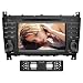Produktbild YINUO 7 Zoll 2 Din Touchscreen In Dash Autoradio Moniceiver DVD Player GPS Navigation für Mercedes-Benz C-Class W203 (2004-2007)/ Benz CLK W209(2004-2005), + Rückseiten -Kamera ¡