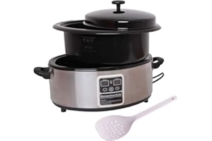 ‎PROMAFIT Hot Stone Massage Set Wärmegerät Heizgerät Erwärmer Heater 5,5 Liter für „Heiße“ Steine zur Wärmebehandlung Steinerwärmer – Digitales Display