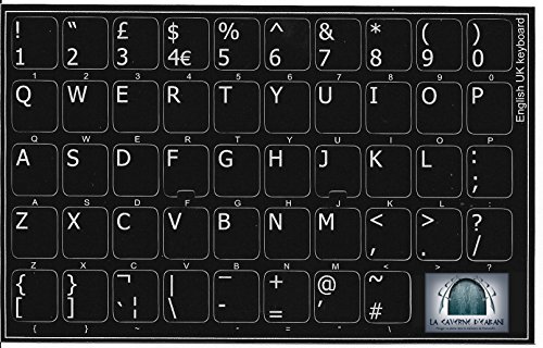 Tasten Selbstklebende Sticker Tastatur Englisch – High Quality English QWERTY UK