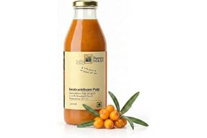 My Pahadi Dukan Himalayan Sea Buckthorn Pulp 300ml, Wild Berries, Rich in Omega 3 6 7 9 & Vitamin C, Herbal Seabuckthorn Juice, Supports Immunity, Skin & Gut Health, Lab Tested, Cold Pressed