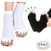Produktbild Toe Separator Spreizer Massage Foot Alignment Pediküre Fuß Wellness Health Zehentrenner Entspannung Hallux Valgus Zehenfehlstellungen Pilates Yoga Gym Sport Freizeit Socks Socken (4 Pairs / 8 Piece )