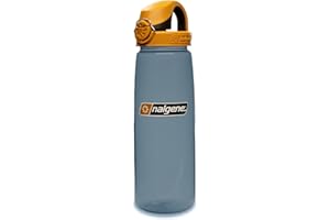 Nalgene Sustain Butelka na wodę z tritanu, bez BPA, wykonana z materiału pochodzącego w 50% z tworzywa sztucznego, 680 ml, nosorożec z brązowym/czarnym