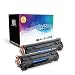 Produktbild INK E-SALE 2x kompatibel Tonerkartuschen zu HP 85A CE285A für HP LaserJet Pro P1102w (CE657A), P1102 (CE651A), P1106 (CE653A), M1132 MFP, M1212nf MFP, M1217nfw MFP Drucker schwarz, ca. 1.600 Seiten