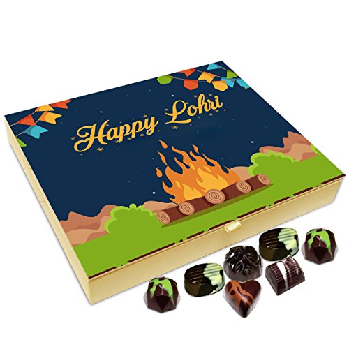 Chocholik Lohri Gift Box - Happy Lohri to All Chocolate Box - 20pc