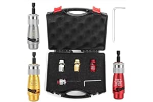 CLUHERTVY Electric Wire Stripping and Twisting Tool Set, Durable Aluminum Alloy, Adjustable Length for Power Drill, Quick Cable Stripping and Connector for Professional Electricians