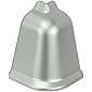 DQ-PP WINKELLEISTE AUßENECKE | Aluminium satin | 38 x 42mm | PVC | Küchenleiste Arbeitsplatte Abschlussleiste Leiste…
