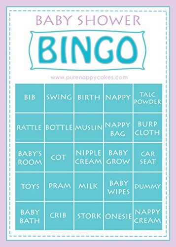 Baby Shower Multiple Games Pack Including BINGO, Ice Breakers - Baby Predictions & Who knows mummy best game - Unisex - FREE DELIVERY