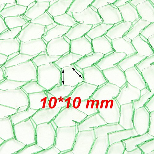 Vogelschutznetz für Vögel oder Kleintiere / Dauerhaft & Lasttragende Material, um Pflanzen, Bäume und Sträucher Schützen (4 * 10 M Grün und Engmaschig) - 3