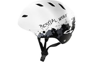 ‎BESTIAL WOLF BESTIAL WOLF Shell Universal-Helm, Unisex, verstellbar von 8 bis 99 Jahren für Wassersport