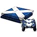 Produktbild Schottland Flaggen Muster Scottish Flag / Retro Style Designfolie für Playstation 4 Konsole (für beide Seiten + Ränder / Full Body Aufkleber) und für 2 Controller / Sticker, Skin für PS4 Spielkonsole