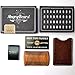 Beard comb ?? AngryBeard ?? Double beard comb (fine side & wide side) 100% sandalwood in a magnificent leather pouch for storage | The perfect gift for bearded men! ?? 100% Satisfied or money back ??