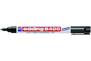 edding 8400 CD/DVD/BD marker - czarny - 1 pióro - końcówka okrągła 0,5-1 mm - do trwałego opisywania płyt CD, DVD i płyt Blu-ray