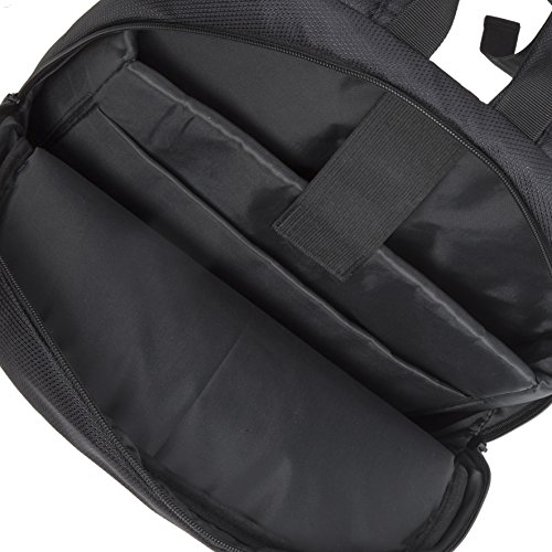 RIVACASE Rucksack für Notebooks bis 15.6” – Extrem flache und kompakte Tasche mit viel Platz und hohen Tragekomfort – Schwarz - 7