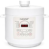 NutriChef Countertop Digital Electric Pressure Cooker with 13 Cooking Functions, Adjustable Time and Temperature, Bake, Steam