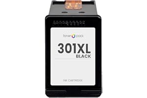 TONER PACK 301XL Remanufacturado para HP 301 XL 301XL Cartuchos de Tinta para HP Deskjet 1000 1010 1050 1510 2050 2050A 2510 2540 3050 Envy 4500 4502 4503 5530 Officejet 2620 2622 4630 4632 (1 Negro)