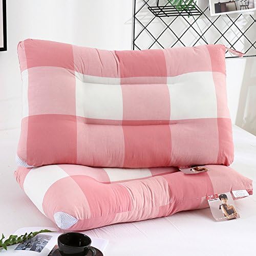 HDSGFDSHGK Washed cotton pillow pillow core single pack all cotton hotel pillow adult cervical pillow single student pillow-C
