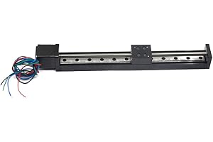 Zeberoxyz 1PCS Mini Linear Rail Guide Slide Actuator T6x1 Lead Screw with NEMA11 Stepper Motor,200mm Effective Stroke Length for DIY CNC Router Parts X Y Z Linear (Size:200mm)
