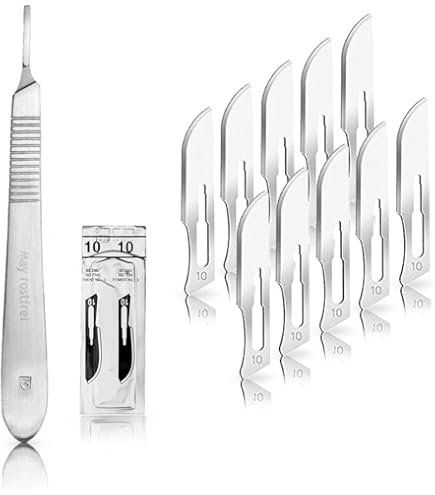 Einmal Skalpellklingen 100 Stück Einmal-Skalpellklingen Fig. 15 - 100 Stück Pack Sterile Klingen Medizin
