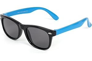 Auliuse Kids Sunglasses TPEE Flexible Frame Kids Polarized Sunglasses,Baby Sunglasses for Boys Girls,Children Toddler Sunglasses UV400 Protection Polarized Sunglasses for Kids Beach School Party