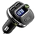 Produktbild OMorc FM Transmitter, Bluetooth V4.1 FM Transmitter KFZ Auto Wireless Radio Adapter freisprecheinrichtung Car Kit integriertem mit Mikrofon, 2 Auto USB Ladegerät (5V/2,1A Ausgang)-Schwarz