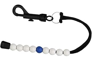 freneci Golf Bead Stroke Counter with Detachable Clip Score Counting Bracelet Gift - Blue