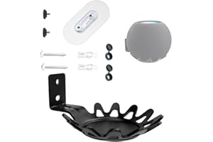 EMAQUIN Wall Mount Bracket for Homepod Mini (Sturdy Metal,Durable Paint Finish,Easy Install on The Wall,Compatible with Homepod Mini, Black)