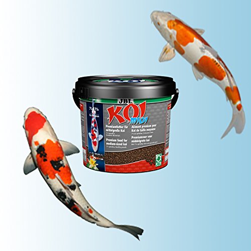 JBL 41017 Alleinfutter für mittlere Koi von Größe 15-35 cm, Pellets, Midi, 1er Pack (1 x 5.5 l) - 5