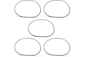 ‎PLYISTY 5 Stück/Pack Zahnriemen, GT2-6MM Gummi Schwarz Synchron Closed Loop Zahnriemenspanner Kit für 3D-Druckerzubehör(GT2-6-280MM)