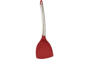 Cuisipro Silikon Wender, 32 cm, Edelstahl-rot Servierlöffel, 32 x 7 x 3,5 cm