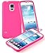 Produktbild Cadorabo - TPU Silikon Schutzhülle (Full Body Rund-um-Schutz auch für Das Display) für > Samsung Galaxy S5 / S5 NEO < in HOT PINK