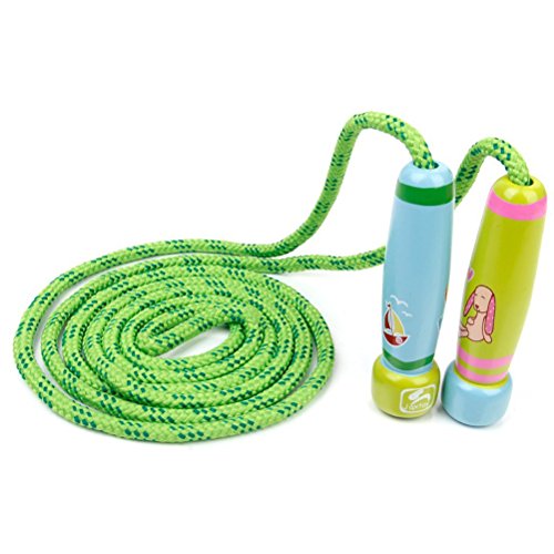 UEETEK Kinder einstellbare springen Springseil mit Holzgriff - 6
