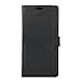 Produktbild Casefirst for BQ Aquaris X - X Pro Genuine Leather Wallet Case Cover, Flip Stand, Card Slot, Stylish, Black