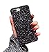 Produktbild Homikon Luxus Plastik Hülle Tasche Bling Glänzend Glitzer Handyhülle Glitter Strass Hart PC Plastik Handytasche PC Flexible Schutzhülle Case Cover Etui Kompatibel mit iPhone X/XS - Schwarz