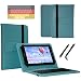 Produktbild Tablet QWERTZ Tastatur Hülle für Samsung Galaxy Tab S4 T830 10.5 Wi-Fi Keyboard Bookcover Etui - Deutsches Tastaturlayout - KB Türkis 10.5 Zoll TypC