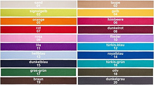 12 m farbiges Gummiband, 30 mm breit / Farbe: 01