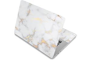 RUYIDAY Laptop Stickers Decal,12 13 14 15 15.6 inches Netbook Laptop Skin Sticker Reusable Protector Cover Case for Toshiba Hp Samsung Dell Apple Acer Leonovo Sony Asus Laptop Notebook (Golden Marble)